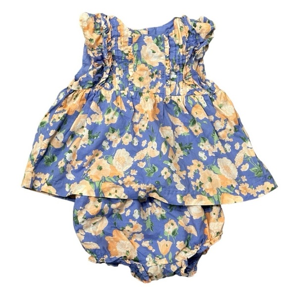 Janie and Jack Other - Janie and Jack Periwinkle Floral Matching Set, 18-24 MO